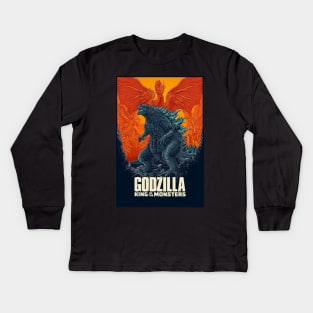 godzilla Kids Long Sleeve T-Shirt